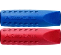 Набор ластиков-колпачков Faber-Castell Grip 2001, 24 упаковки по 2 шт, трехгранные, ассорти, пакет 187001