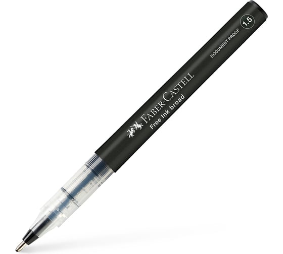 Ручка-роллер Faber-Castell Free Ink, черная, 1.5 мм, одноразовая 348399