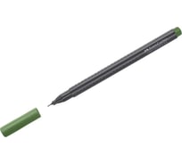 Капиллярная ручка Faber-Castell Grip Finepen оливковая, 0.4 мм, трехгранная 151667