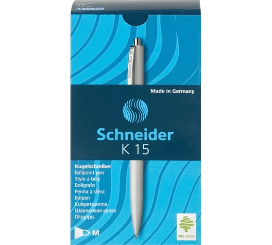 Автоматическая шариковая ручка Schneider K15 синяя, белый корпус, 1,0 мм 130820