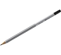 Набор карандашей Faber-Castell Grip 2001, 12 шт, чернографитные, HB, трехгранные, с ластиком, заточенные 117200