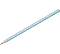 Чернографитный карандаш Faber-Castell Sparkle B, трехгранный, заточенный, жемчужный бирюзовый 118205