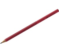 Чернографитный карандаш Faber-Castell Grip 2001 B, трехгранный, заточенный, красный 517021