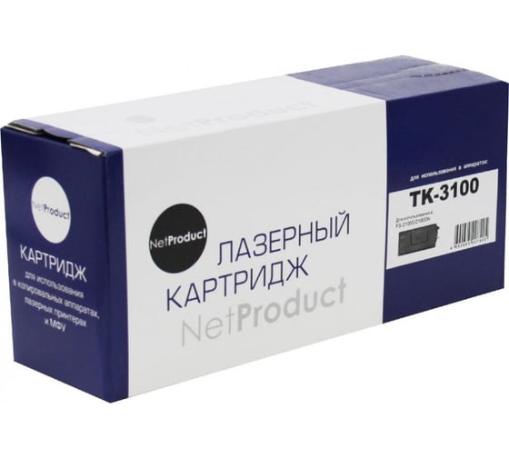 Тонер-картридж NetProduct для Kyocera FS-2100D/DN/ECOSYS M3040dn, 12,5K N-TK-3100