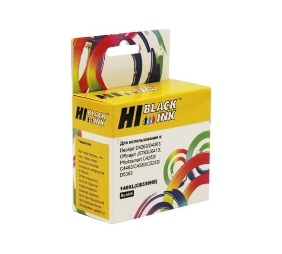 Картридж Hi-Black (HB-CB336HE) для HP PS C4283/C5283/D5363/J5783/J6413/D4263, №140XL, Bk HB-HP№140XL(CB336HE)-Bk