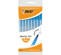 Ручка BIC Раунд Стик, 0.32 мм, синий, упаковка 8 928497