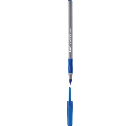 Ручка BIC Раунд Стик Экзакт, 0.28 мм, синий, блистер 6+2 932862