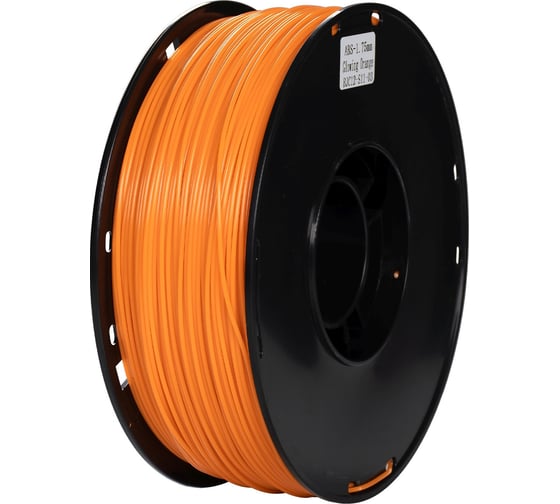 Пластик CACTUS CS-3D-ABS-1KG-L-ORAN ABS LUMINOUS/1.75мм/1кг/оранжевый 2086937
