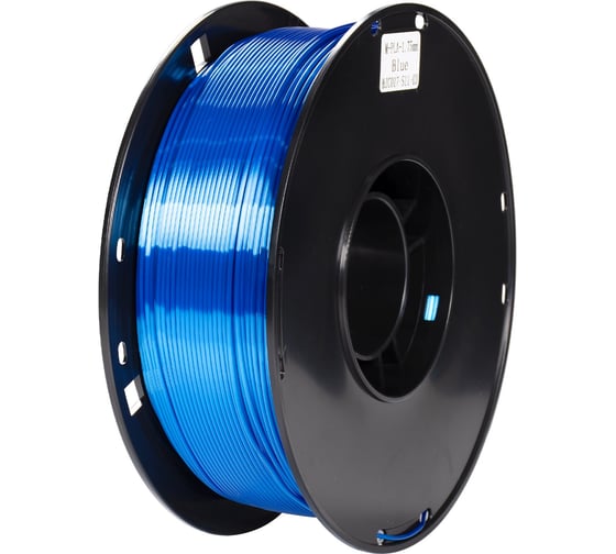 Пластик CACTUS CS-3D-PLA-1KG-S-BLUE PLA SILK/1.75мм/1кг/326м/синий 2086495