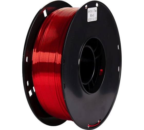 Пластик CACTUS CS-3D-PLA-1KG-S-RED PLA SILK/1.75мм/1кг/326м/красный 2086497