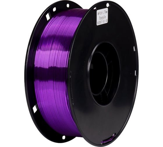 Пластик CACTUS CS-3D-PLA-1KG-S-PURP PLA SILK/1.75мм/1кг/326м/фиолетовый 2086496