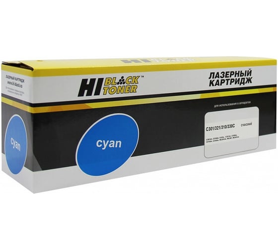 Тонер-картридж Hi-Black для OKI C301DN/C321DN/C310DN/C330DN/MC351DN, C, 1,5K HB-44973543 1