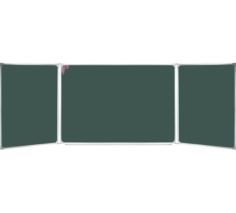 Доска для мела/магнитно-маркерная 3-х элементная 100x150/300 см, 3 поверхности/мел + 2 поверхности/маркер, BS, ТЭ-300К ОФИСМАГ 231693