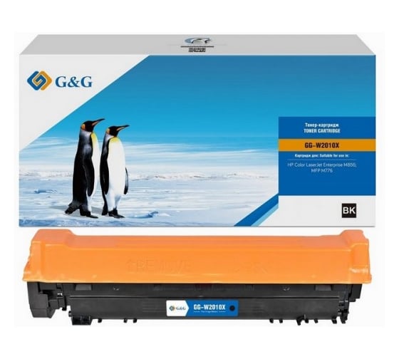 Картридж лазерный G&G GG-W2010X W2010X(659X) черный 34000 стр., для HP CLJ Ent M856/MFP M776 1992656