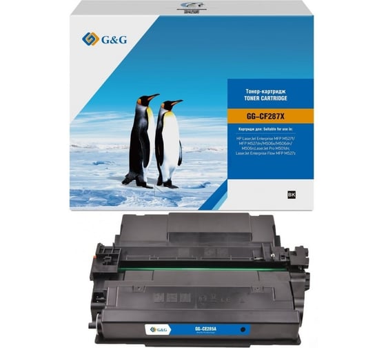 Картридж лазерный G&G GG-CF287X черный 18000 стр., для HP LJ M501/M506dn/M506n/M506x/n/dn, MFP M527z 1924732 1