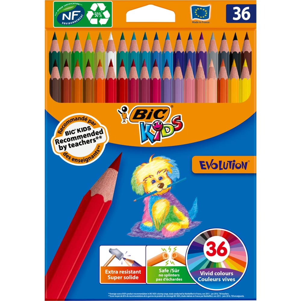 Цветные карандаши BIC Эволюшн, упаковка 36 950526 - выгодная цена ...