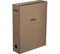 Архивный короб с клапаном OfficeSpace Standard плотный, микрогофрокартон, 75 мм, бурый, до 700 листов 264782