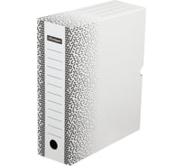 Архивный короб с клапаном OfficeSpace Standard плотный, микрогофрокартон, 100 мм, белый, до 900 листов 264799