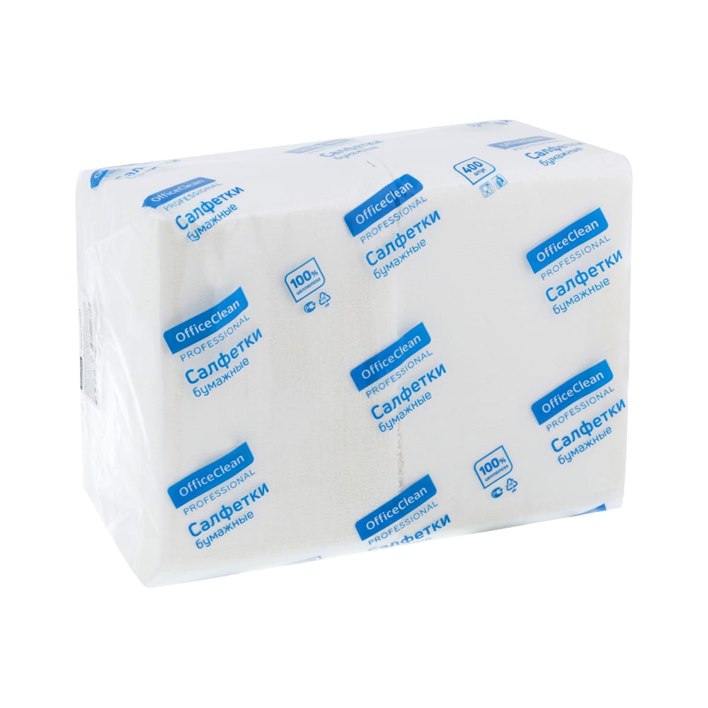 Бумажные салфетки OfficeClean Professional Profi Pack 1 слой, 24х24 см ...