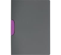 Папка с клипом Durable Duraswing color А4, до 30 листов, графит-розовая 2304-08