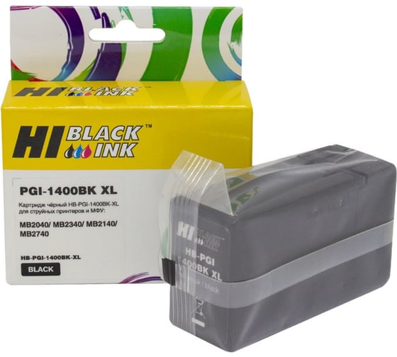 Картридж Hi-Black PGI-1400XLBK для Canon MAXIFY MB2050/MB2350/MB2040/MB2340, Bk HB-CAN-PGI-1400XLBK-Bk 1