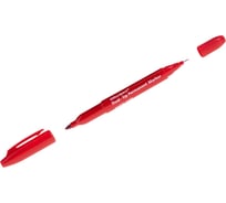 Двухсторонний перманентный маркер OfficeSpace красный, пулевидный, 0.8/2.2 мм DPM_1578RD