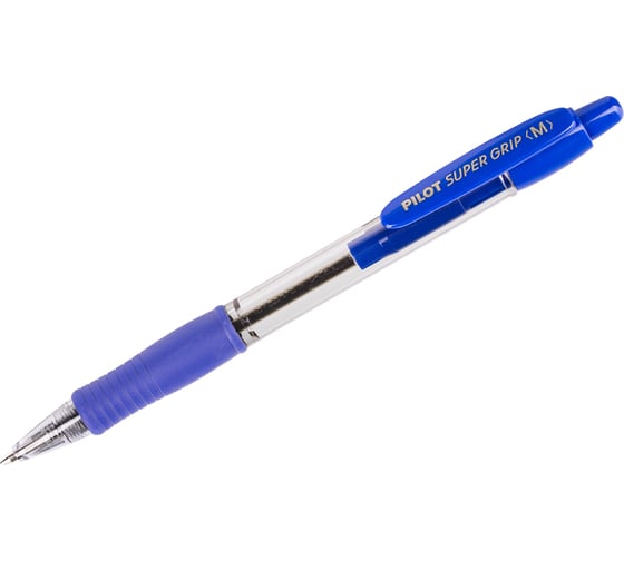 Автоматическая шариковая ручка Pilot Super Grip синяя, 1 мм BPGP-10R-M-L