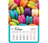 Отрывной календарь на магните OfficeSpace Mono Macaroon 95х135 мм, склейка, 2022 г 319865