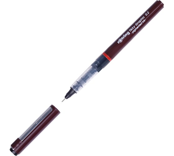 Капиллярная ручка Rotring Tikky Graphic черная, 0.2 мм 1904752
