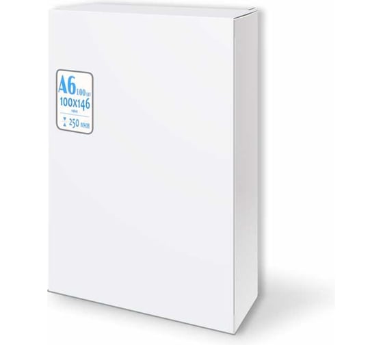 Пленка для ламинирования Office Kit 100x146 мм, толщина 250 мкм, в упаковке 100 шт., PLP100*146/250