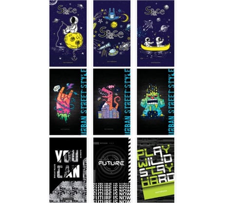 Блокнот ArtSpace Boys trend. Микс А6, 48 листов, на скрепке Б6к48_29365