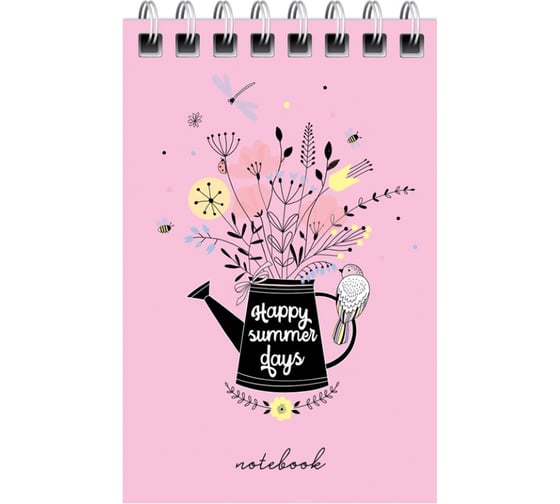 Блокнот ArtSpace Be happy А7, 40 листов, на гребне Б7к40гр_24240