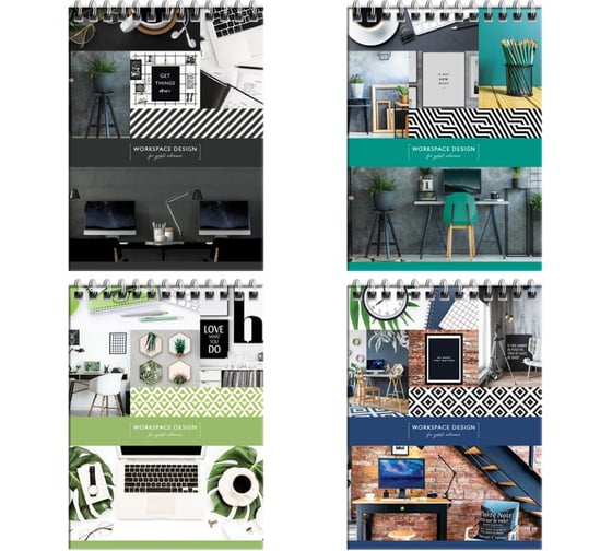 Блокнот ArtSpace Офис. Workspace design А6, 80 листов, на гребне твердая обложка Бт6к80гр_27953 1