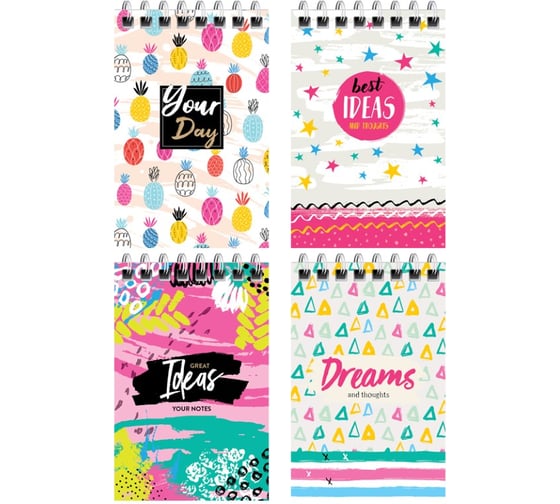 Блокнот ArtSpace Cheerful pattern А7, 40 листов, на гребне Б7к40гр_24248 1
