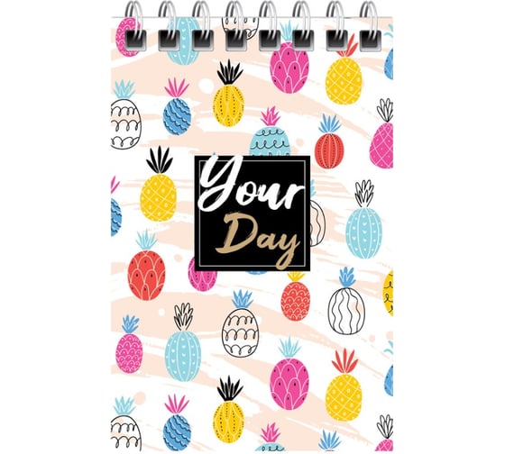 Блокнот ArtSpace Cheerful pattern А7, 40 листов, на гребне Б7к40гр_24248
