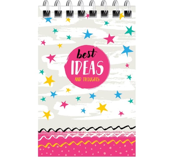 Блокнот ArtSpace Cheerful pattern А7, 40 листов, на гребне Б7к40гр_24248