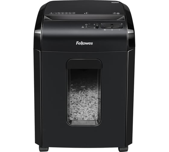 Уничтожитель документов Fellowes FS-46306 10M, 5 уровень секретности, 2x15 мм,10 листов, 19 л CRC46306
