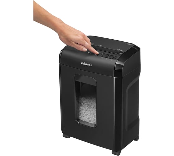 Уничтожитель документов Fellowes FS-46306 10M, 5 уровень секретности, 2x15 мм,10 листов, 19 л CRC46306