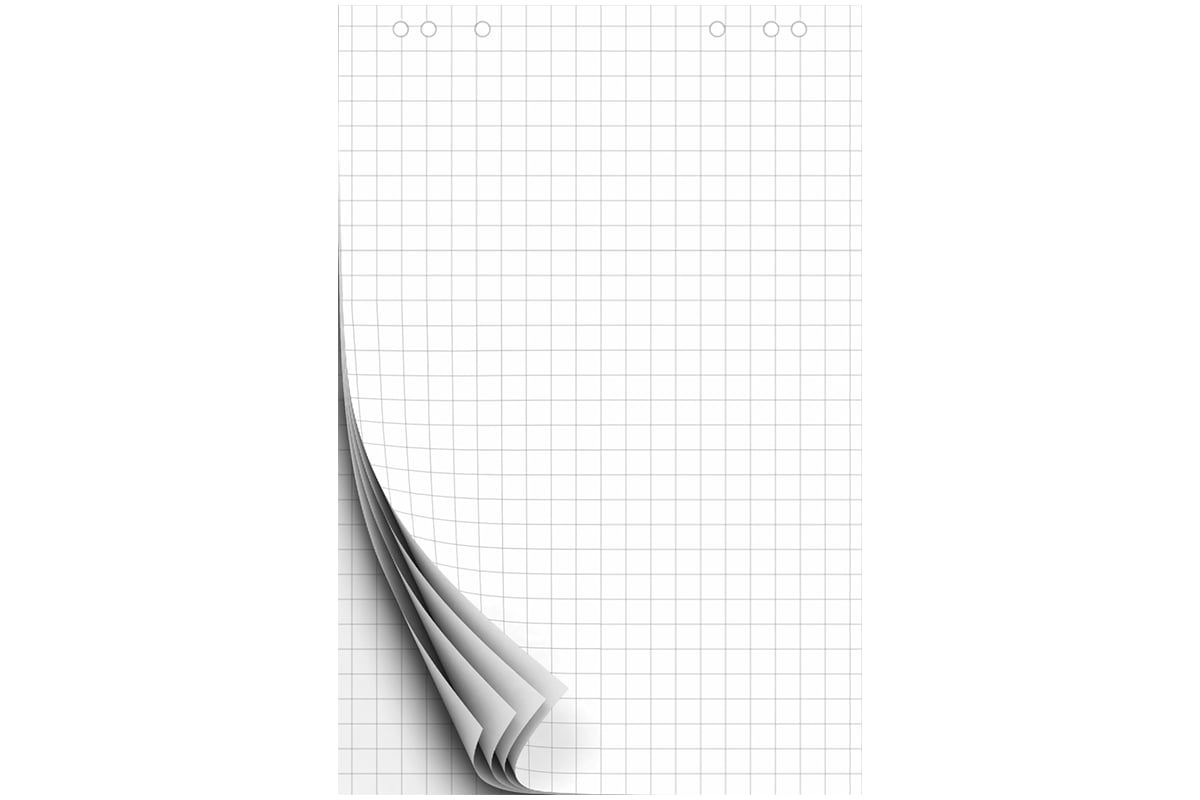 Блокнот для флипчарта OfficeSpace 67.5х98 см, 20 листов, клетка 235022 ...