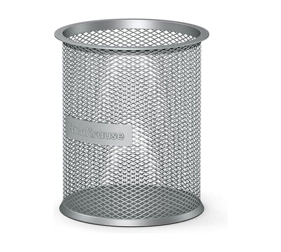 Подставка цилиндрическая металлическая ErichKrause Compass, Classic, серебряный 22502 1