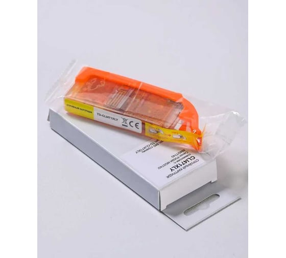 Картридж TD струйный CLI471XLY с чипом для Canon Pixma MG5740 0,68К TD-CLI471XLY 1