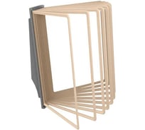 Демосистема перекидная настенная VRT АККОРД с серым основанием и бежевыми демопанелями,, 10 шт А4 04129.09