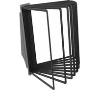 Демосистема перекидная настенная VRT АККОРД с серым основанием и черными демопанелями, 10 шт, А4 04129.04