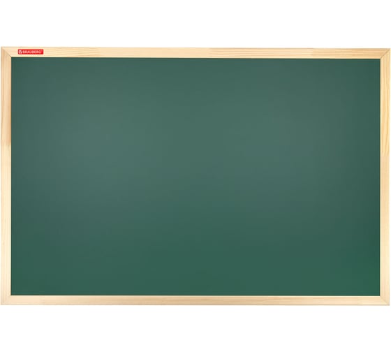 Доска для мела магнитная BRAUBERG Wood 60x90 см, зеленая, деревянная рамка 238800