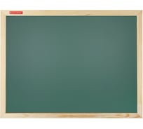Доска для мела магнитная BRAUBERG Wood 45x60 см, зеленая, деревянная рамка 238798