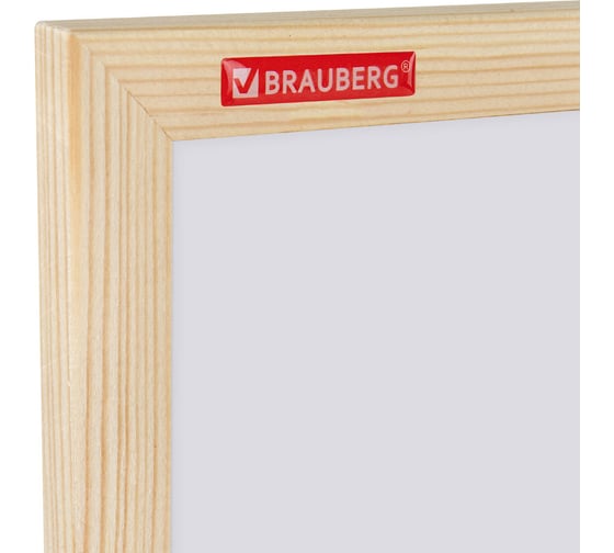 Доска магнитно-маркерная BRAUBERG Wood BRAUBERG 60x90 см, деревянная рамка 238796