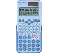 Калькулятор инженерный BRAUBERG SC-991ES-PLUS-BU (164x80 мм) 552 функций, 10+2 разр., голубой 272653