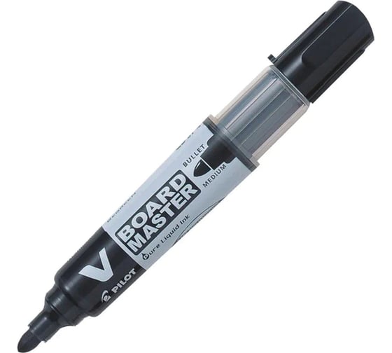 Маркер для доски ОФИСМАГ Pilot V-BOARD Master, Черный, круглый наконечник, 4 мм, Wbma-vbm-m 150832