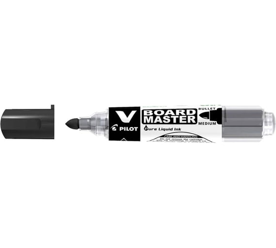 Маркер для доски ОФИСМАГ Pilot V-BOARD Master, Черный, круглый наконечник, 4 мм, Wbma-vbm-m 150832