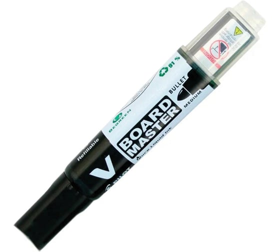 Маркер для доски ОФИСМАГ Pilot V-BOARD Master, Черный, круглый наконечник, 4 мм, Wbma-vbm-m 150832